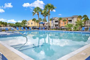 A large swimming pool